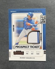 2021 Panini Contenders Prospect Ticket Jersey Ronny Mauricio #PTJ-RM