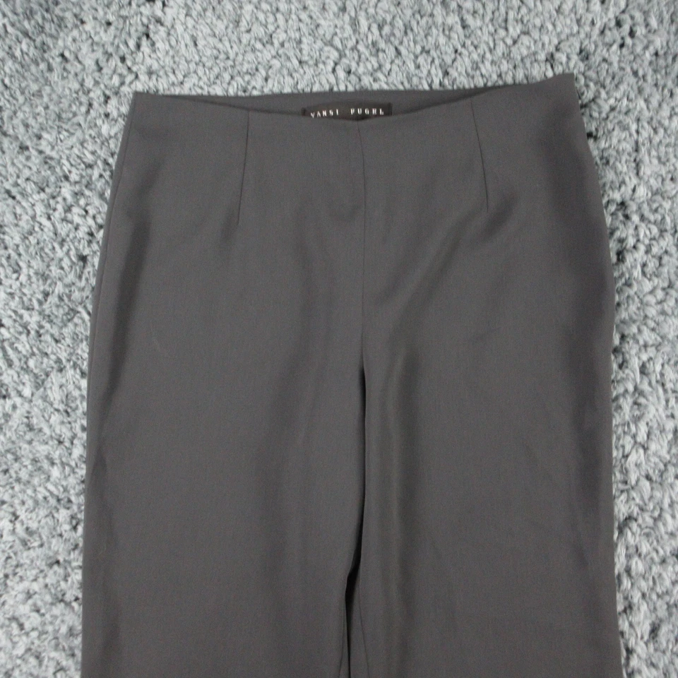 Yansi Fugel Pants Womens 6 Gray Side Zip Straight 29x27* - Image 2 of 4
