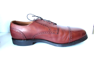 Allen Edmonds Cap Toe Cognac Brown Leather Mens 9.5 BENTON 3458 Oxford Shoes Allen Edmonds | Shoes | Allen Edmonds Benton 3458 Cap Toe  main image 4