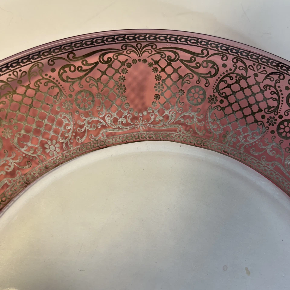 Platos de Cena Arte Itálica Contessa (Juego de 2) Rosa Arándano Italia 10 3/8" C6 Foto 4 de 4