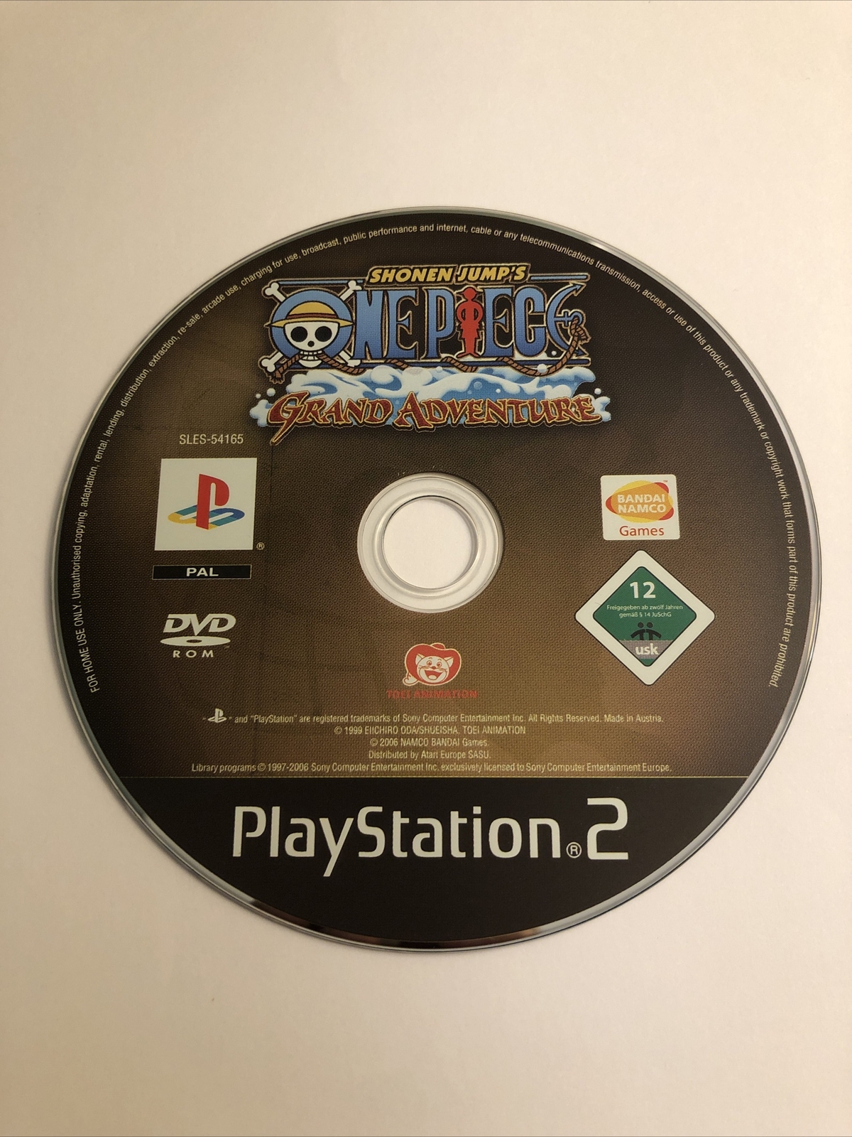 Jeu PS2 One Piece Grand Adventure Version FR en TBE - SANS BOÎTE NI NOTICE