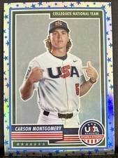 2023 Panini Stars & Stripes CARSON MONTGOMERY Prizm Stars Parallel 76 Team USA