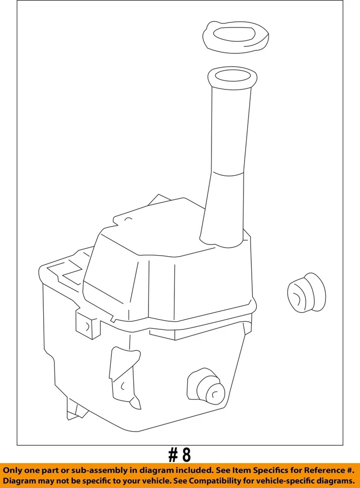 Used Washer Fluid Reservoir fits: 2012 Toyota Sienna Grade A Foto 4 de 4