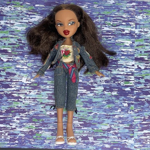 2004 Bratz Funk Out Muñeca Yasmin Pelo Marrón Conjunto Chaqueta Zapatos - Imagen 4 de 18