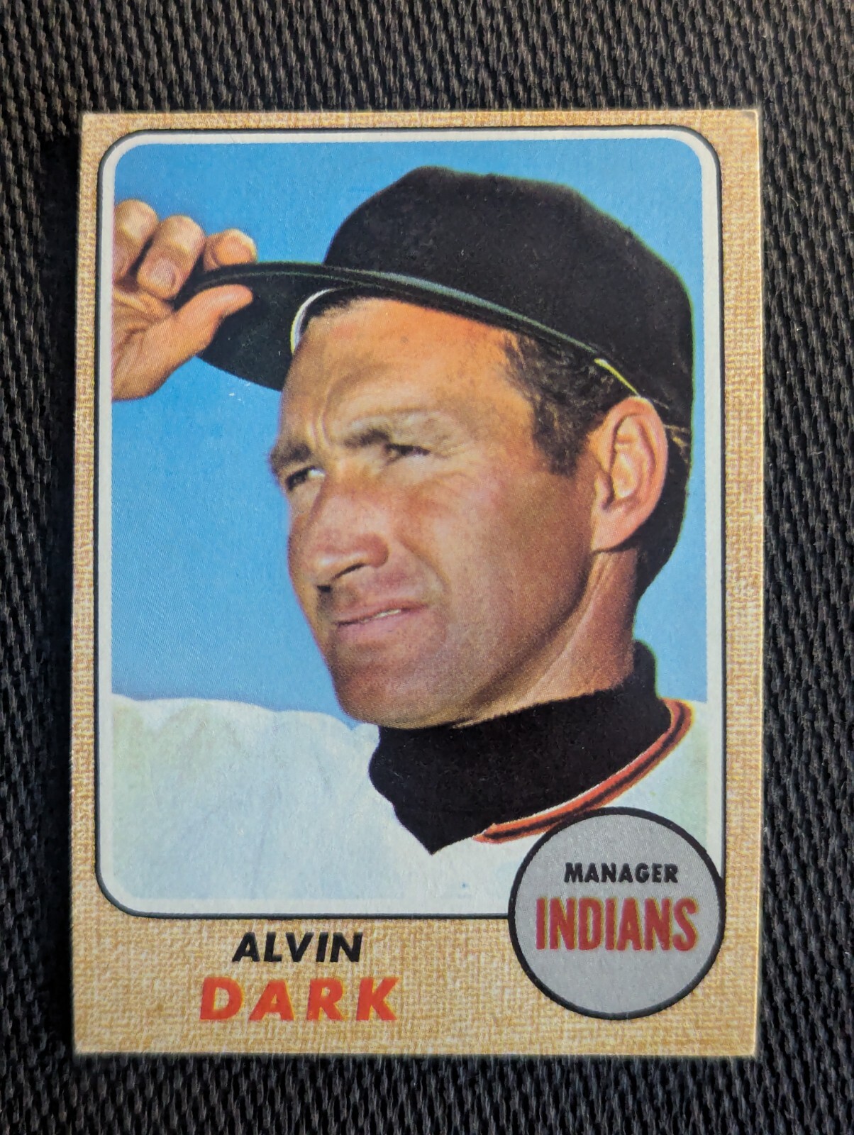 Sharp 1968 Topps #237 Alvin Dark Cleveland Indians (MGR) Baseball Card-EX