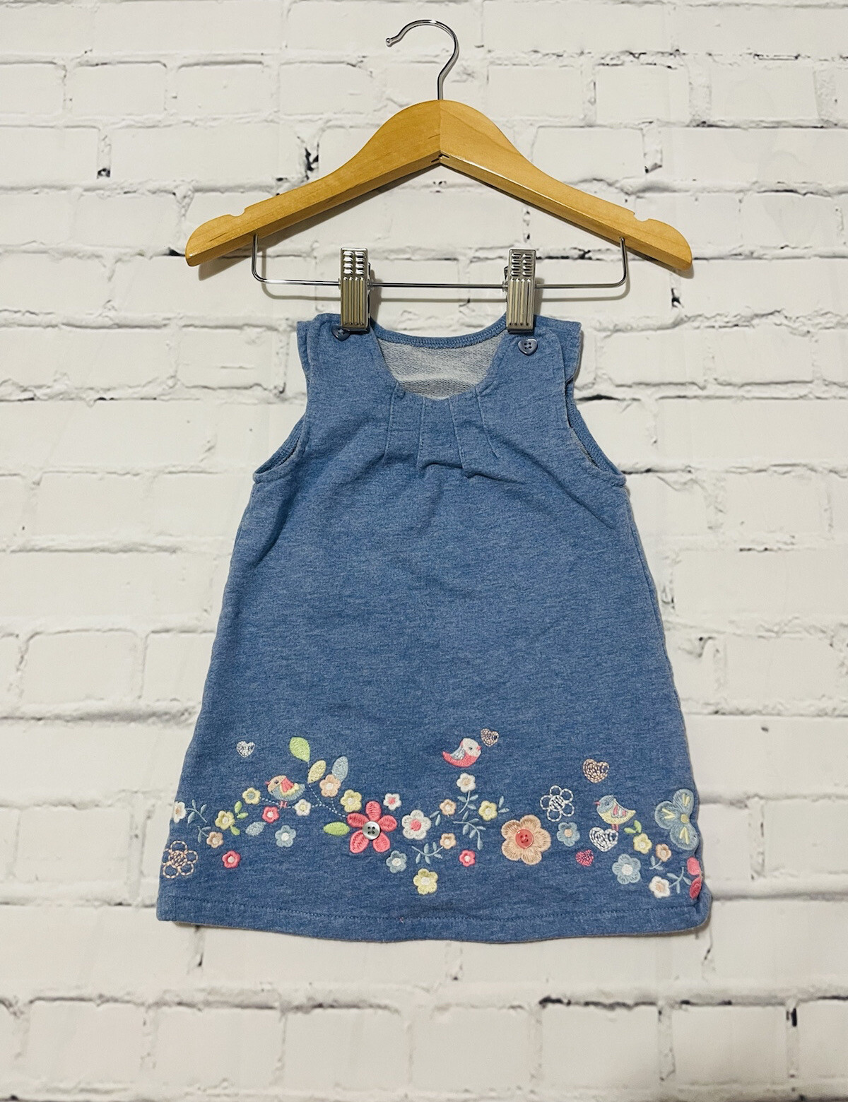 Baby Girls 69 Months Clothes Dresses Cute Blue Dress *We Combine