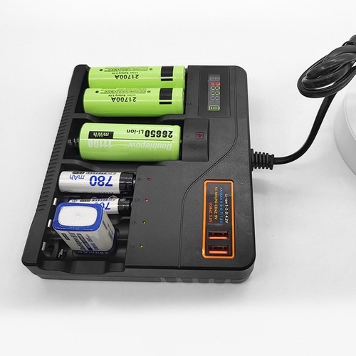 7 Slot LCD Smart Battery Charger For AA AAA 9V NiMH NiCD Rechargeable Batteries - Picture 23 of 27