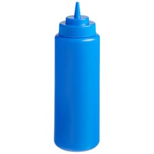 Choice 24 oz. Wide Mouth Squeeze Bottle - 6/Pack select color