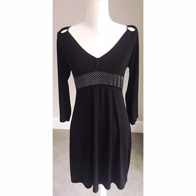 Womens Size S 4/6 BCBG MaxMazria Black Casual/Formal Dress 3/4 Sleeves NWOT | eBay Womens Size S 4/6 BCBG MaxMazria Black Casual/Formal Dress 3/4 Sleeves NWOT | eBay