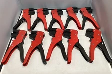 LOT Of 10 WIRE CUTTER CABLE STRIPPER/CRIMPER TOOL