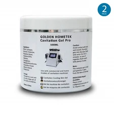 Cavitation Gel for RF Facial Firming and Body Slimming Machines (2 Jars)