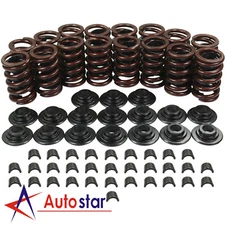 For Chevrolet SBC 327 350 400 Valve Springs Kit w/ Steel Retainers Locks