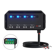 12V Universal 20A Motorcycle Fuse Block Fuse and Relay Box Kit with 4 Circuits