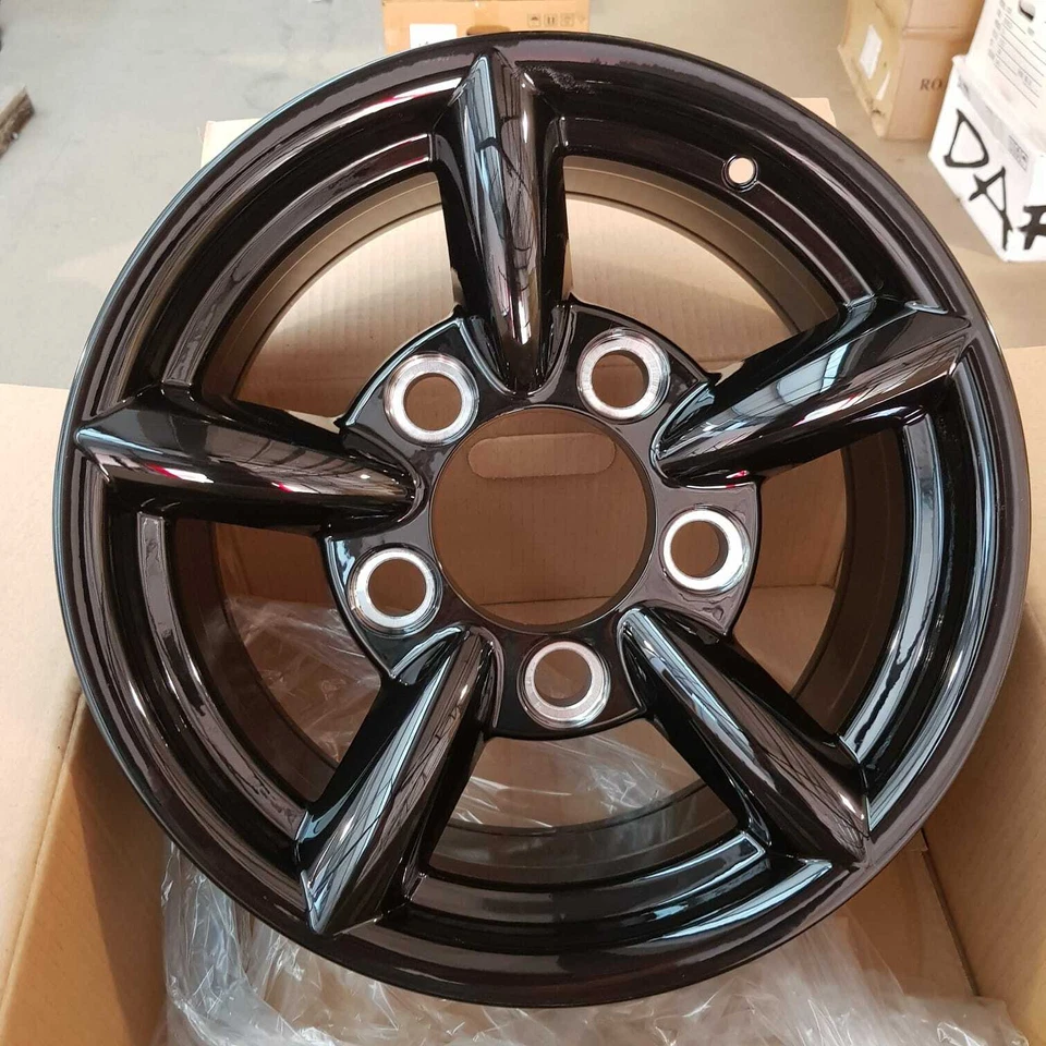 Set/4 16x7 5x165.1 et10 Mach 5 Challenger style Black Defender Disco 1050kg - Image 2 of 4