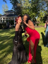 black dress |size 4| ONLY USED ONCE!!! beaded 