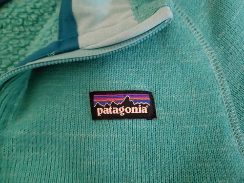 Patagonia Jacket Youth Girls Size 10 Medium Teal Green Full Zip Outdoor Hiking - Picture 5 of 13