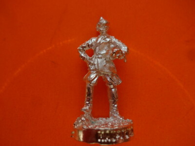 1.Weltkrieg / Deutscher Soldat / Oberleutnant / Echt-Silber / 415 05 / Werbung