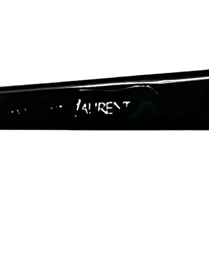 Monturas de gafas de colección años 60-70 YSL Yves Saint Laurent negras/mosaico con forma única Foto 4 de 4