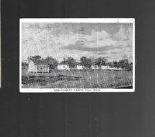 ETNA MAINE VINTAGE POSTCARD bw RIDE NO MORE CABINS & GROUNDS