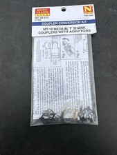 Micro-Trains 00130013 MT-10 Medium 'T' Shank Couplers with Adaptors Kit Two Pair