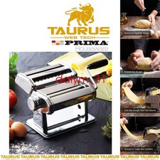 9x Settings PASTA MAKER S/S Kitchen Tool Spaghetti Roller Lasagne Cutter Machine