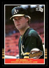 1985 Donruss Highlights #18 Jay Howell PITCHER OF THE MONTH [NM] [Base Set Card]