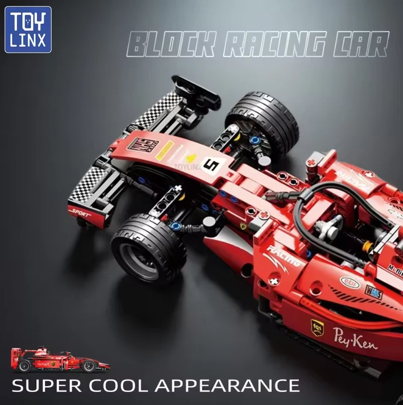 1:18 Formula Race Car 455PCS RC Building Block Kit Remote Control Toy Gift UK FS - Image 3 of 4