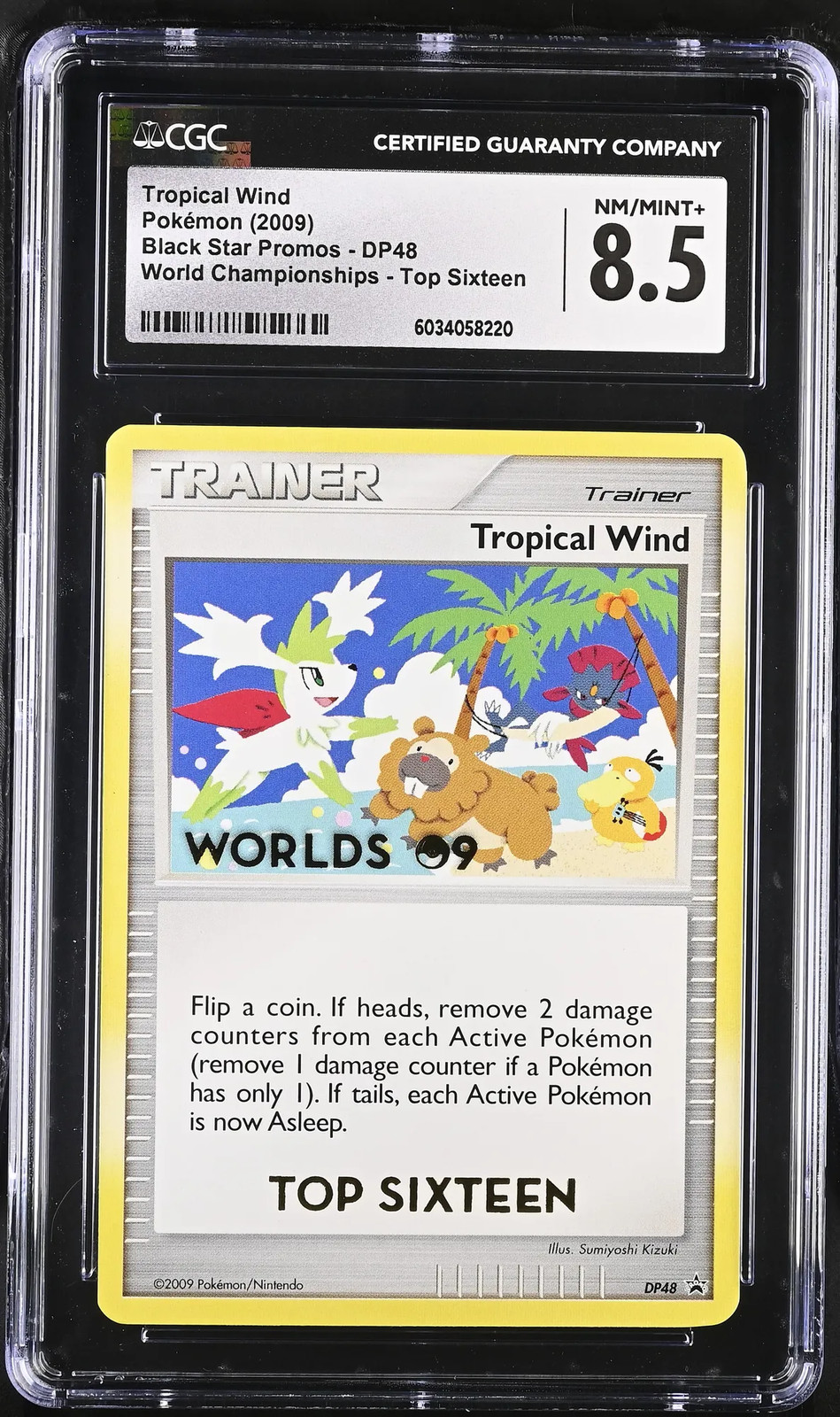 2009 Pokemon Black SP Tropical Wind World Championships Top 16 CGC 8.5 #DP48