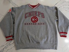 Vintage 90's Lee Sport Kansas City Chiefs Embroidered Sweatshirt Men's Large