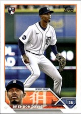 2023 Topps Brendon Davis #494 Detroit Tigers 34B