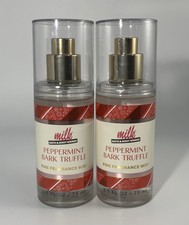 Bath Body Works Milk Bar PEPPERMINT BARK TRUFFLE Mini Fragrance Mist 2Pc Set