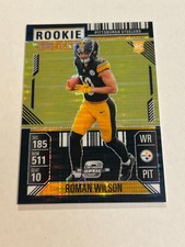 2024 CONTENDERS OPTIC ROMAN WILSON 5/5 ROOKIE TICKET BLACK PULSAR STEELERS TN2
