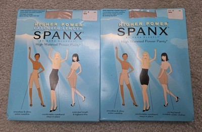 Spanx Higher Power Panties Smoothing Performance Underwear Size D Bare LOT OF 2
