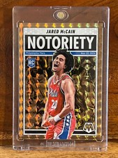 Jared McCain 2024-25 Panini Mosaic #9 Notoriety Mosaic Bronze /75 RC Rookie 76er