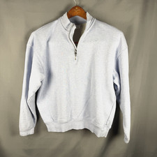 Gymshark 1/4 Zip Pullover Lit Blue Sweatshirt Womens Small Athliesure Gym Work