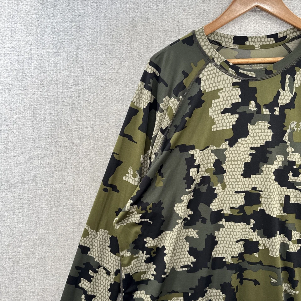 KUIU Sonoran Coolmax Shirt Mens 2XL Green Camo UPF 50+ Long Sleeve Base Layer - Image 2 of 4
