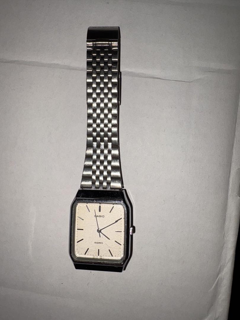 Casio Silver Analog Watch for Men and Women - Stylish & Durable