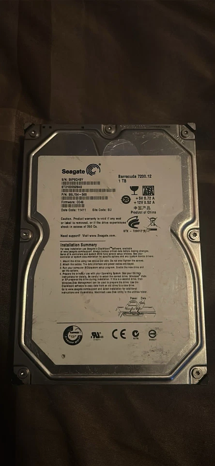 Seagate Barracuda ST1000DM003 Desktop Hard Drive - 1 TB - Image 2 of 3