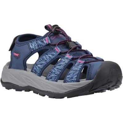 Cotswold Bibury Damen marineblau/fuchsia geschlossene Zehe Sommer Wander Sandalen