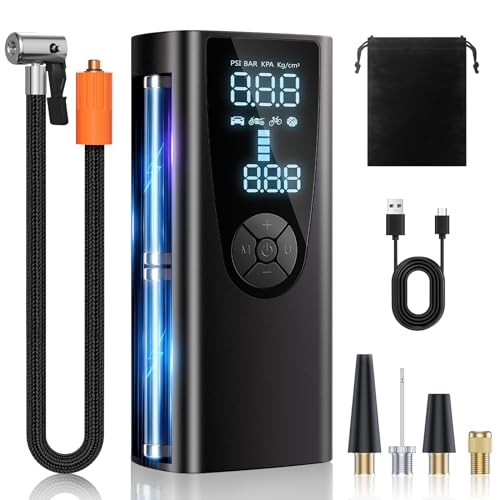 ПОРТАТИВНЫЙ ВОЗДУШНЫЙ КОМПРЕССОР FRAROME ДЛЯ НАКАЧКИ ШИН 150 ФУНТОВ НА квадратный ДЮЙМ - ЧЕРНЫЙ 5690₽