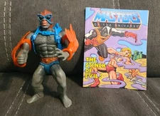 Stratos, MOTU, 1981 Malaysia, Soft Head With Red Wings, Blue Jetpack, He-Man