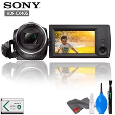 Sony HDR-CX405 HD Handycam +Cleaning Kit