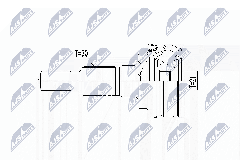N.T.Y. NPZ-PS-000.NTY Joint Kit, drive shaft for PORSCHE