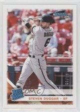 2019 Panini Donruss Rated Rookie Holo Back 66/99 Steven Duggar #49 0re5
