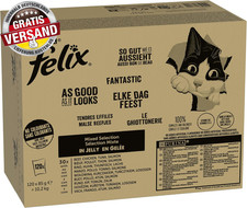 Felix Katzenfutter Nass in Gelee, Sorten-Mix, 120Er Pack (120 X 85G)