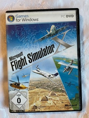 Microsoft Flight Simulator X FSX PC DVD Komplett 2 Discs + Handbuch Gebraucht