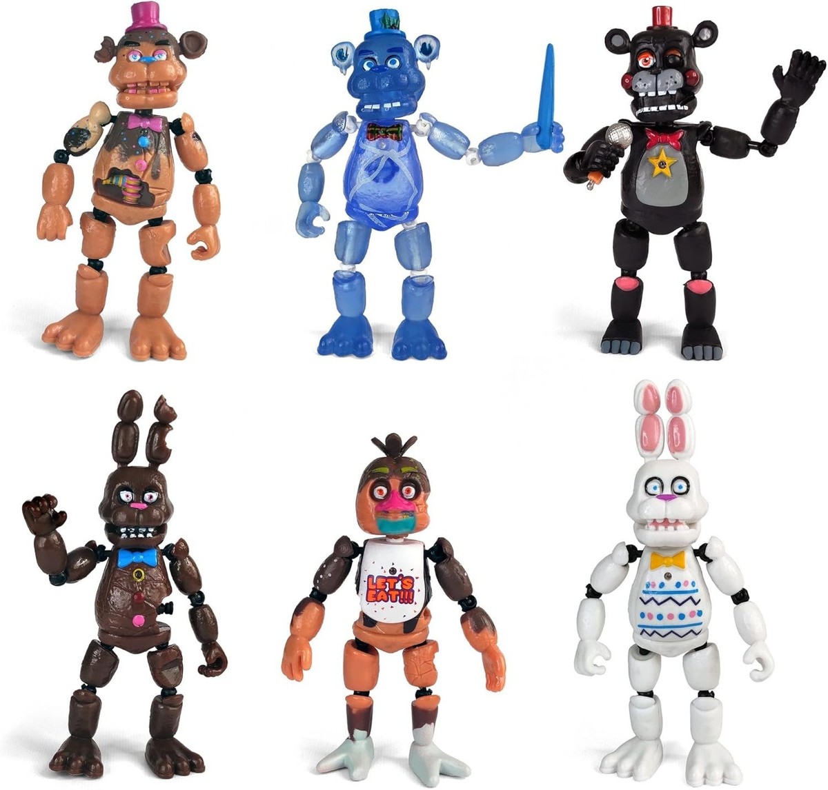 Five Nights at Freddy's フィギュア 6体　胸のランプ光る Inspired by Five Nights at Freddys | Chocolate Collection