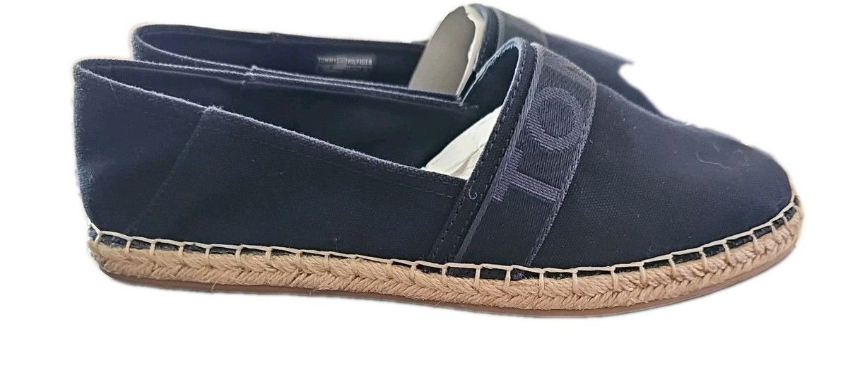 Tommy Hilfiger Navy Blue Summer Flats Shoes Man Navy Blue Tommy