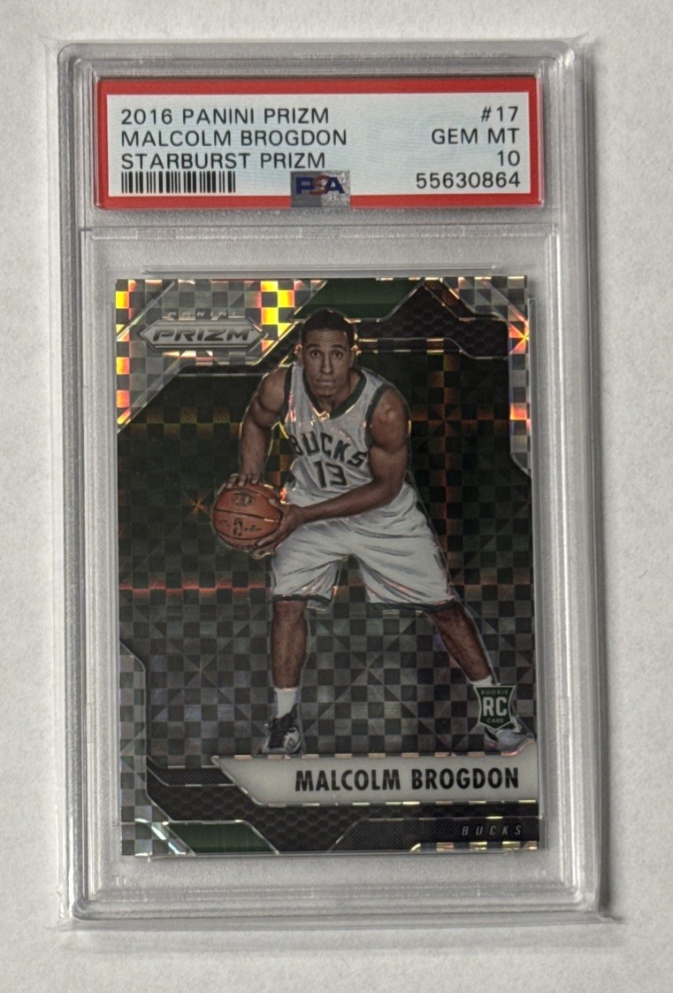 2016 Panini Prizm Retail Starburst Malcolm Brogdon #17 PSA 10 GEM MT Rookie RC