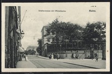 Mainz, Schillerstrassee mit Offizierskasino, Ansichtskarte 1916